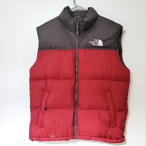 The North Face 700 Puffer Vest Red Black Mens XL